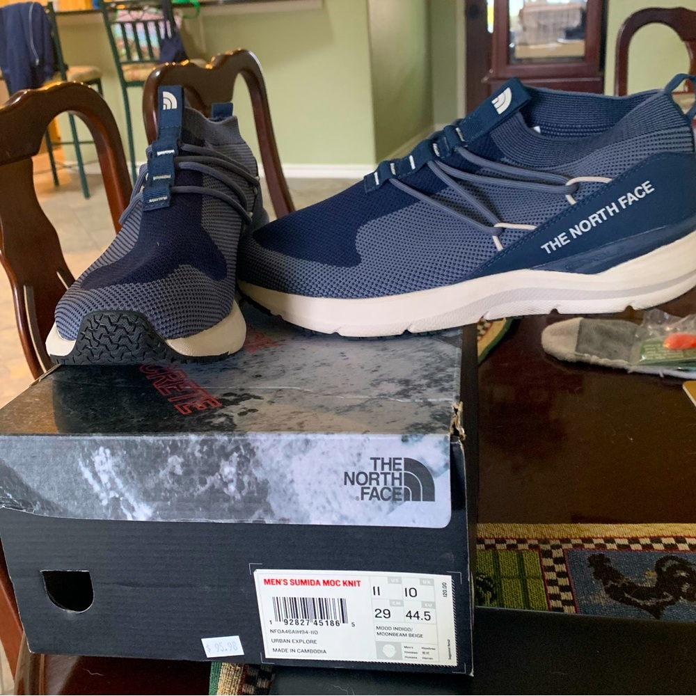 North Face Mens Sumida Moc Knit Slide on Shoes